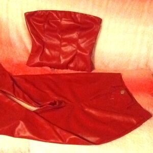 New faux leather set